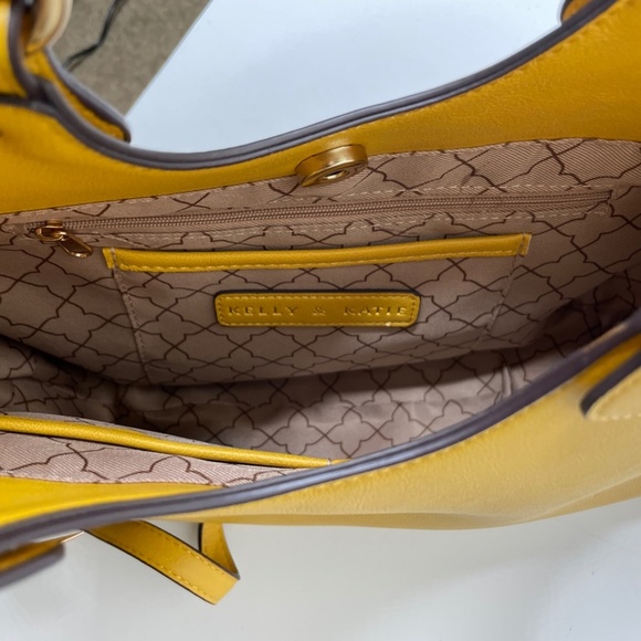 NWT Kelly & Katie Yellow Shoulder Bag - Picture 3 of 4